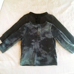 Old Navy Henley 12-18m set of 2